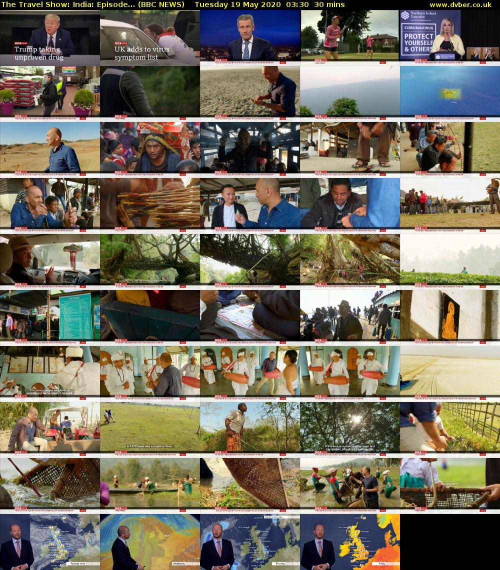 The Travel Show: India: Episode... (BBC NEWS) Tuesday 19 May 2020 03:30 - 04:00