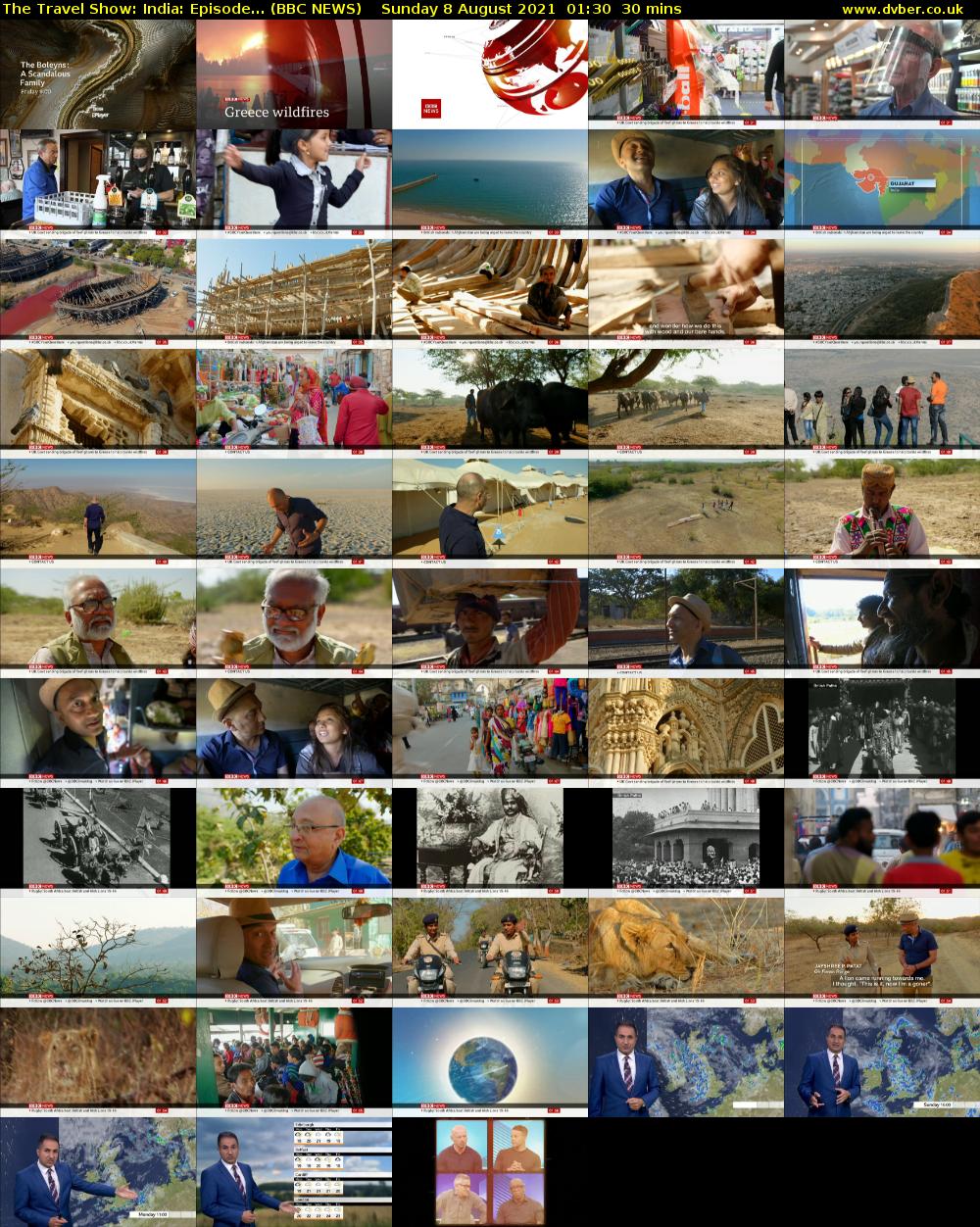 The Travel Show: India: Episode... (BBC NEWS) Sunday 8 August 2021 01:30 - 02:00
