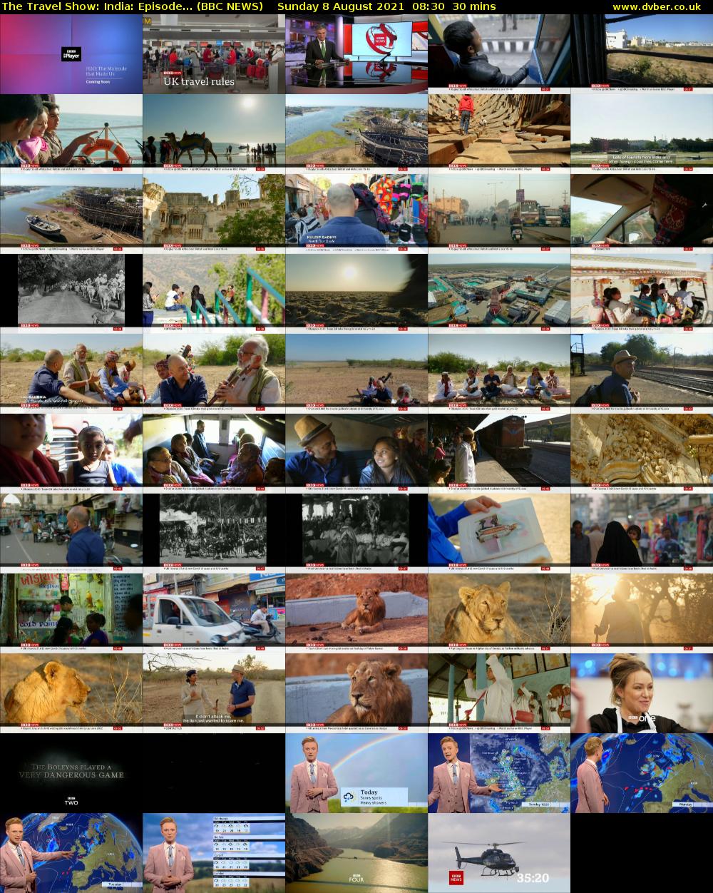 The Travel Show: India: Episode... (BBC NEWS) Sunday 8 August 2021 08:30 - 09:00