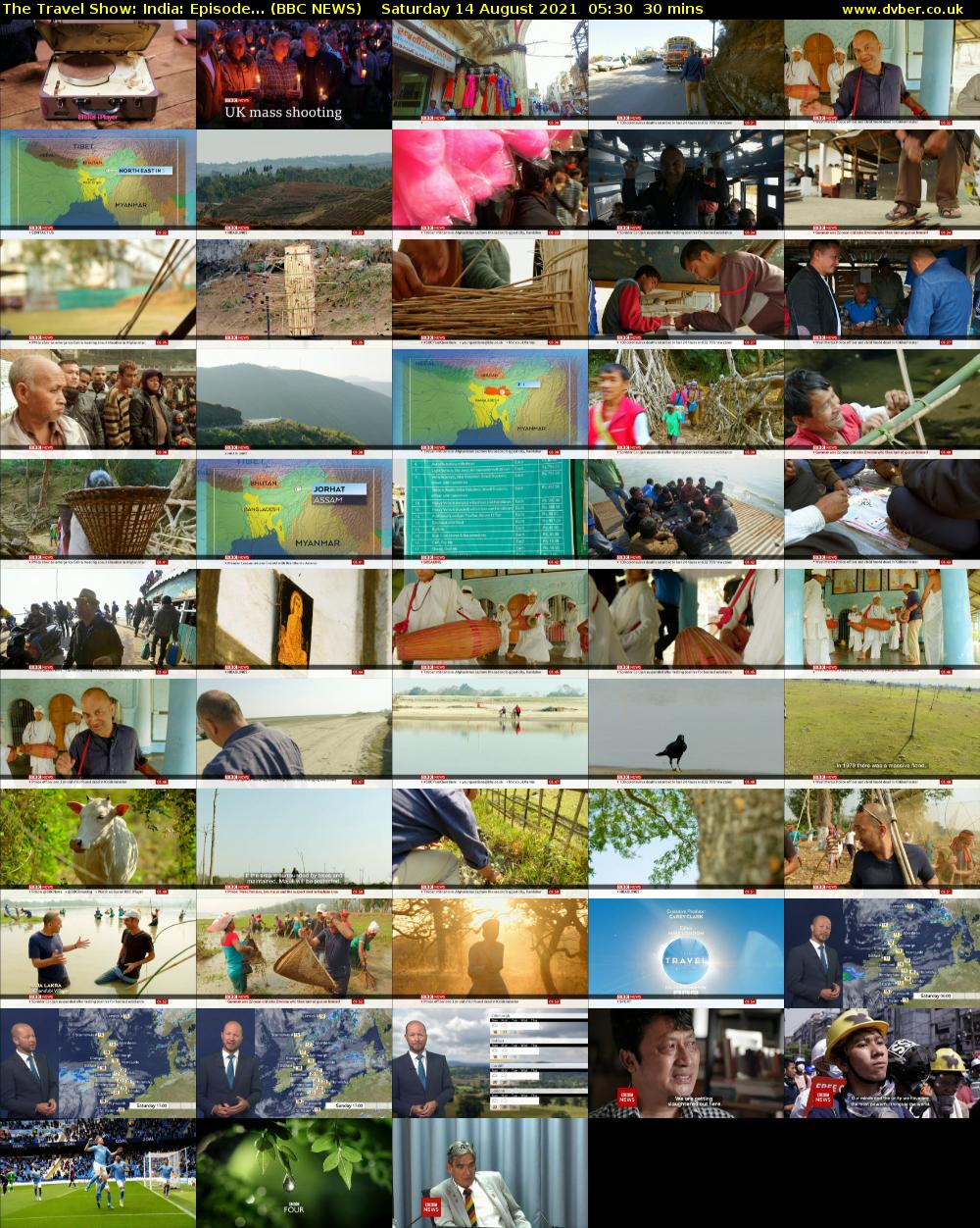 The Travel Show: India: Episode... (BBC NEWS) Saturday 14 August 2021 05:30 - 06:00