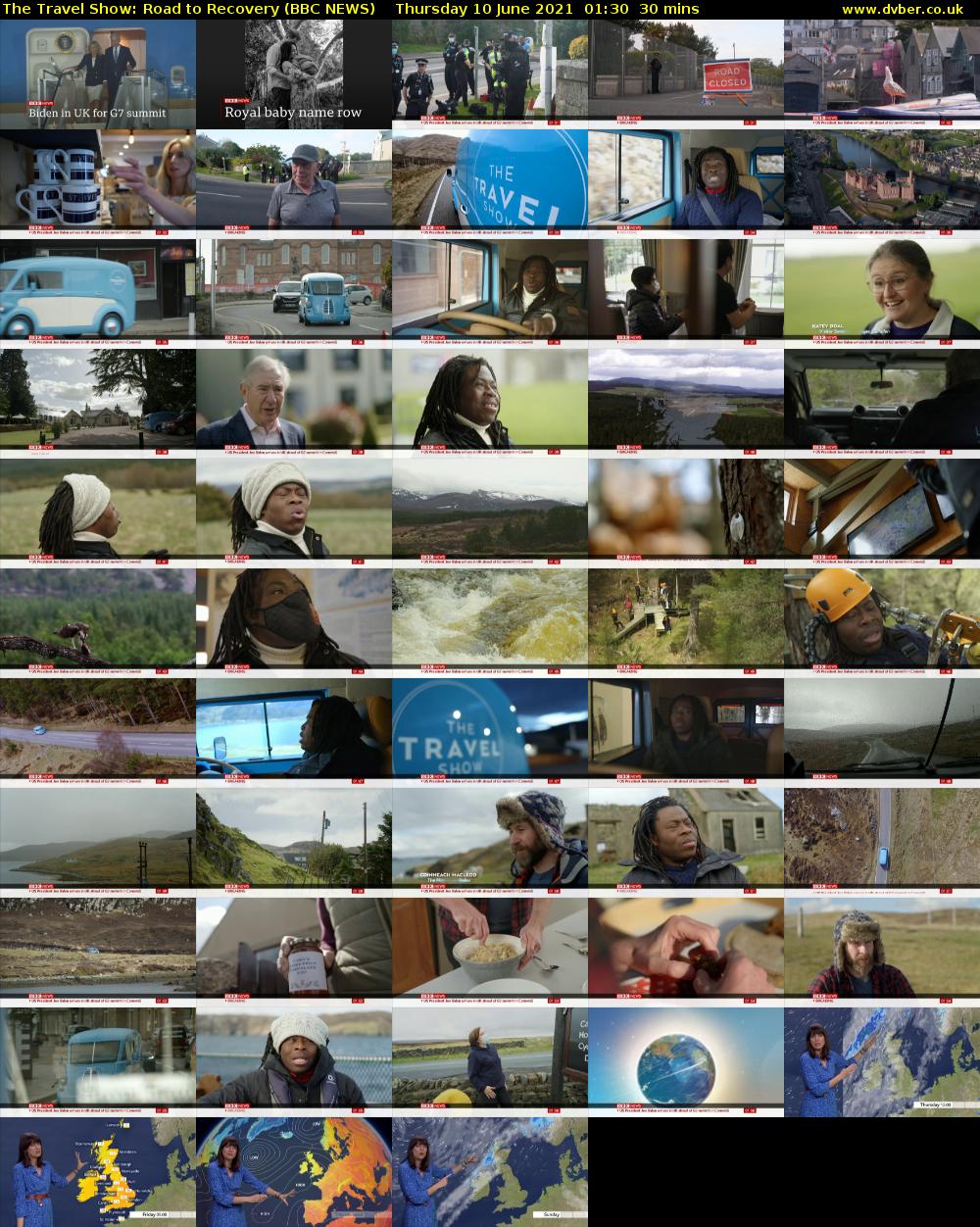 The Travel Show: Road to Recovery (BBC NEWS) Thursday 10 June 2021 01:30 - 02:00
