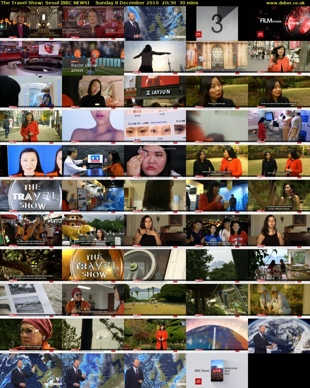 The Travel Show: Seoul (BBC NEWS) Sunday 8 December 2019 20:30 - 21:00