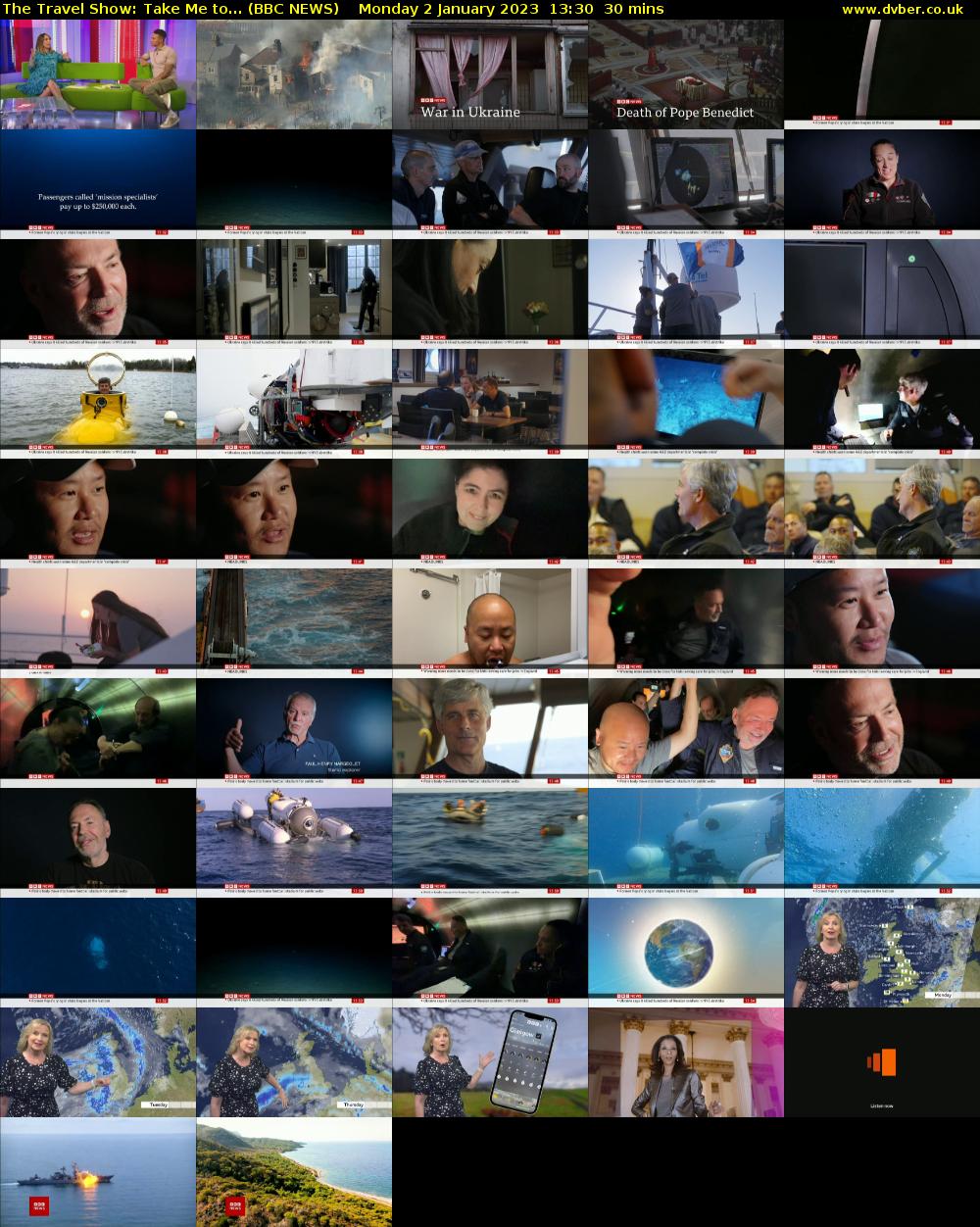 The Travel Show: Take Me to... (BBC NEWS) Monday 2 January 2023 13:30 - 14:00