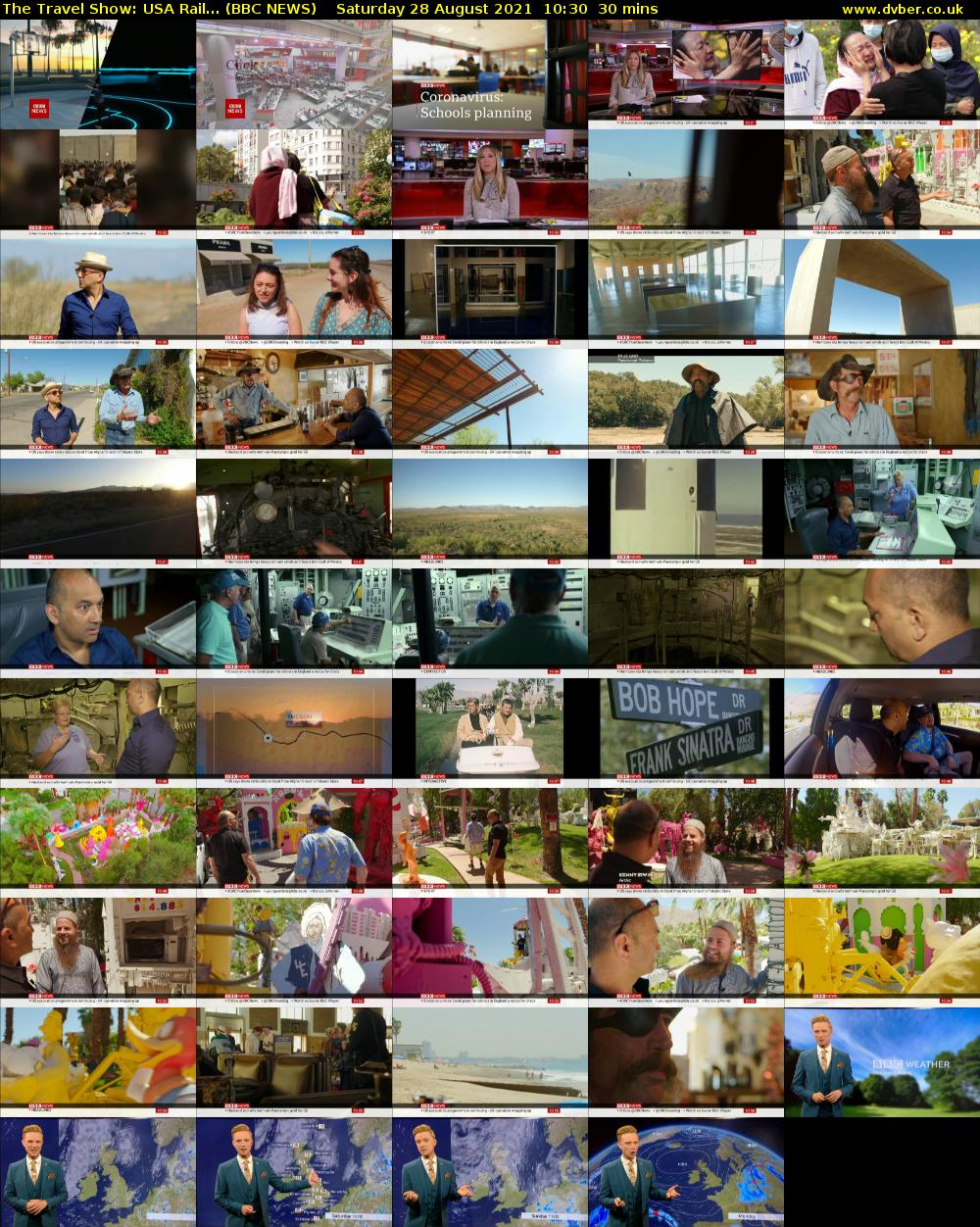 The Travel Show: USA Rail... (BBC NEWS) Saturday 28 August 2021 10:30 - 11:00