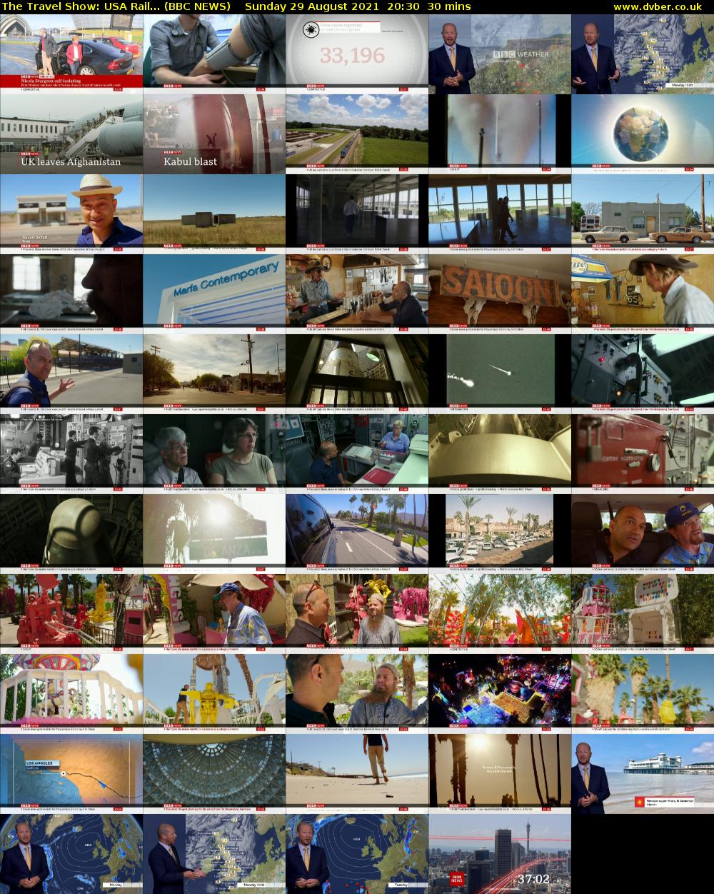 The Travel Show: USA Rail... (BBC NEWS) Sunday 29 August 2021 20:30 - 21:00