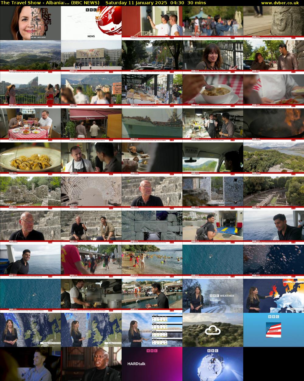 The Travel Show - Albania:... (BBC NEWS) Saturday 11 January 2025 04:30 - 05:00