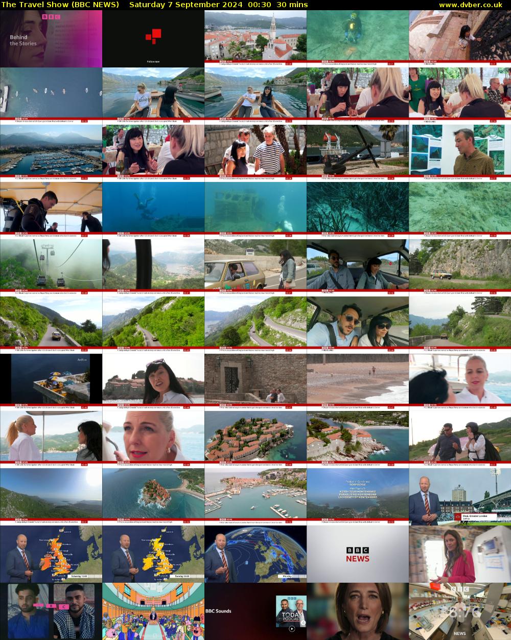 The Travel Show (BBC NEWS) Saturday 7 September 2024 00:30 - 01:00