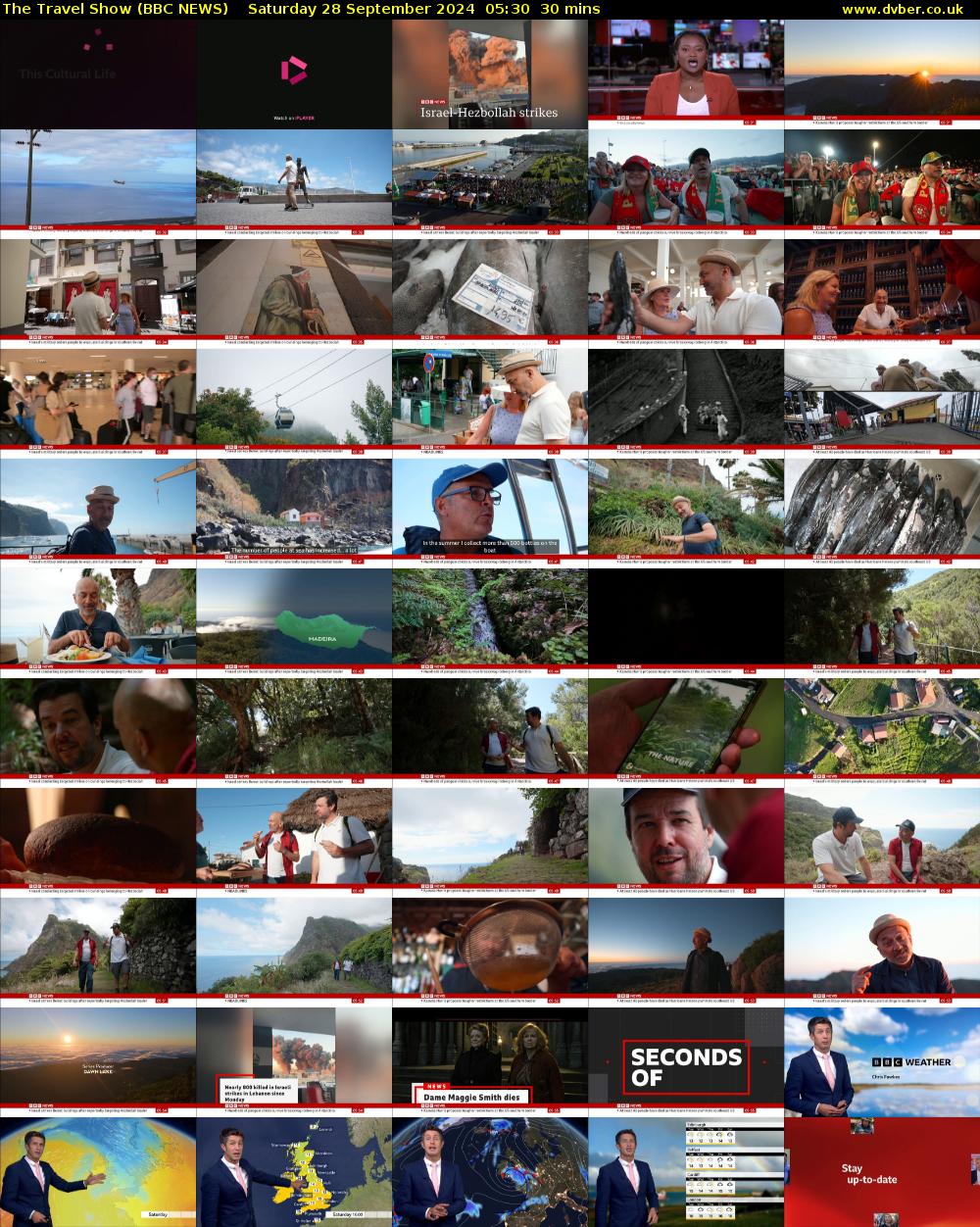 The Travel Show (BBC NEWS) Saturday 28 September 2024 05:30 - 06:00