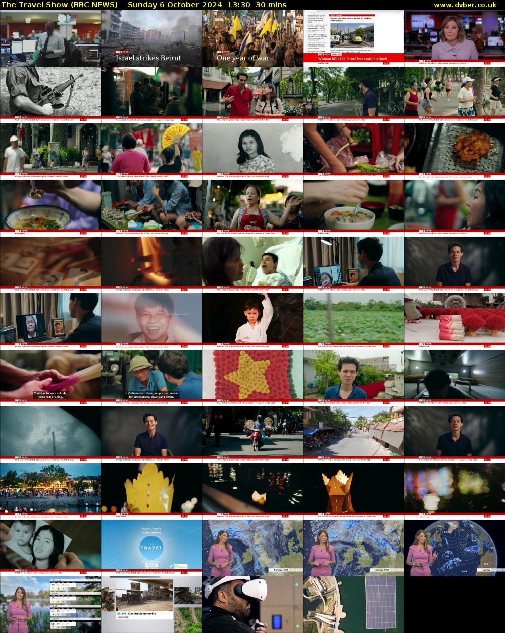 The Travel Show (BBC NEWS) Sunday 6 October 2024 13:30 - 14:00