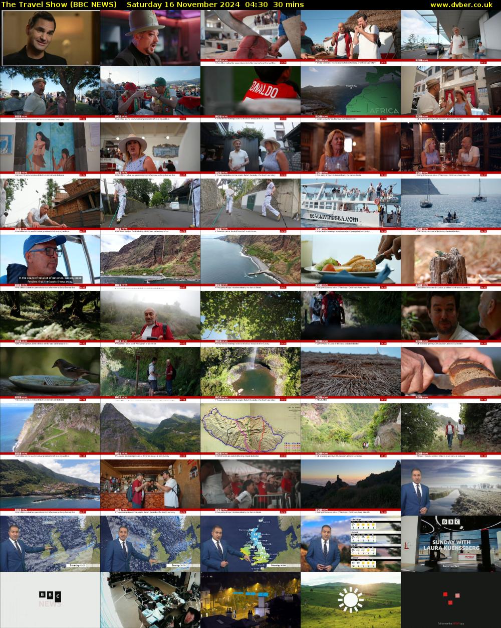 The Travel Show (BBC NEWS) Saturday 16 November 2024 04:30 - 05:00