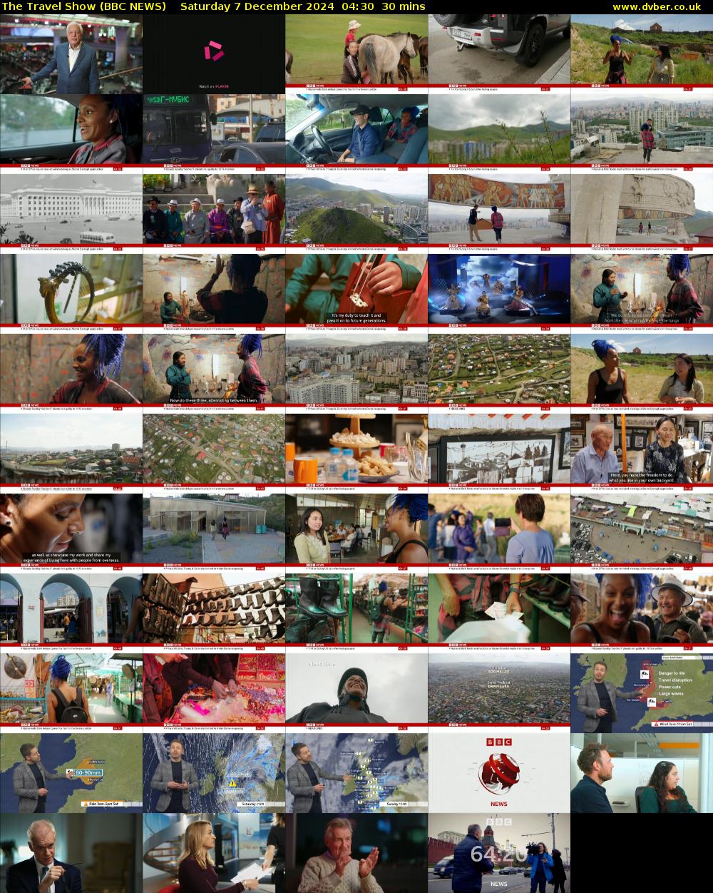 The Travel Show (BBC NEWS) Saturday 7 December 2024 04:30 - 05:00