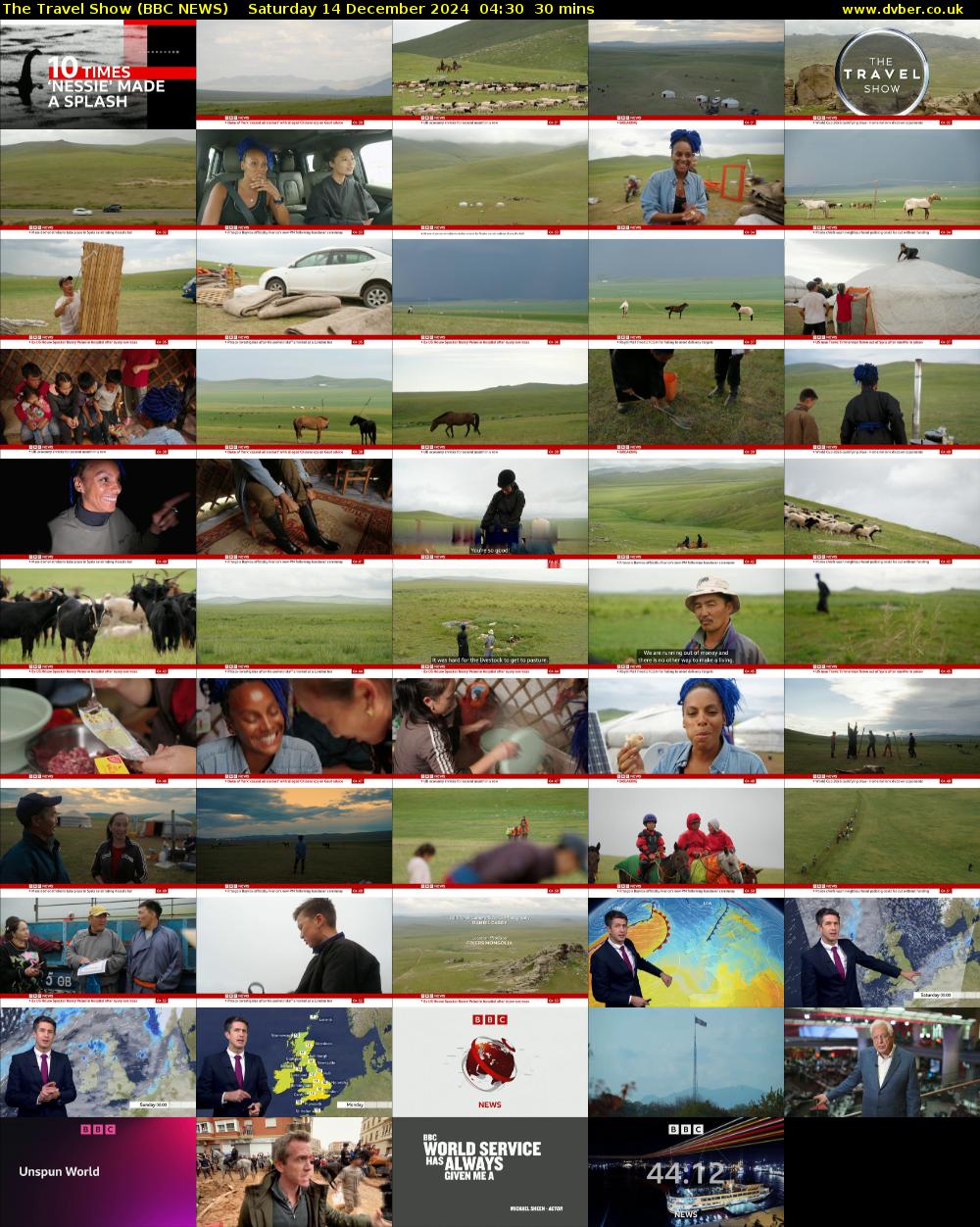 The Travel Show (BBC NEWS) Saturday 14 December 2024 04:30 - 05:00
