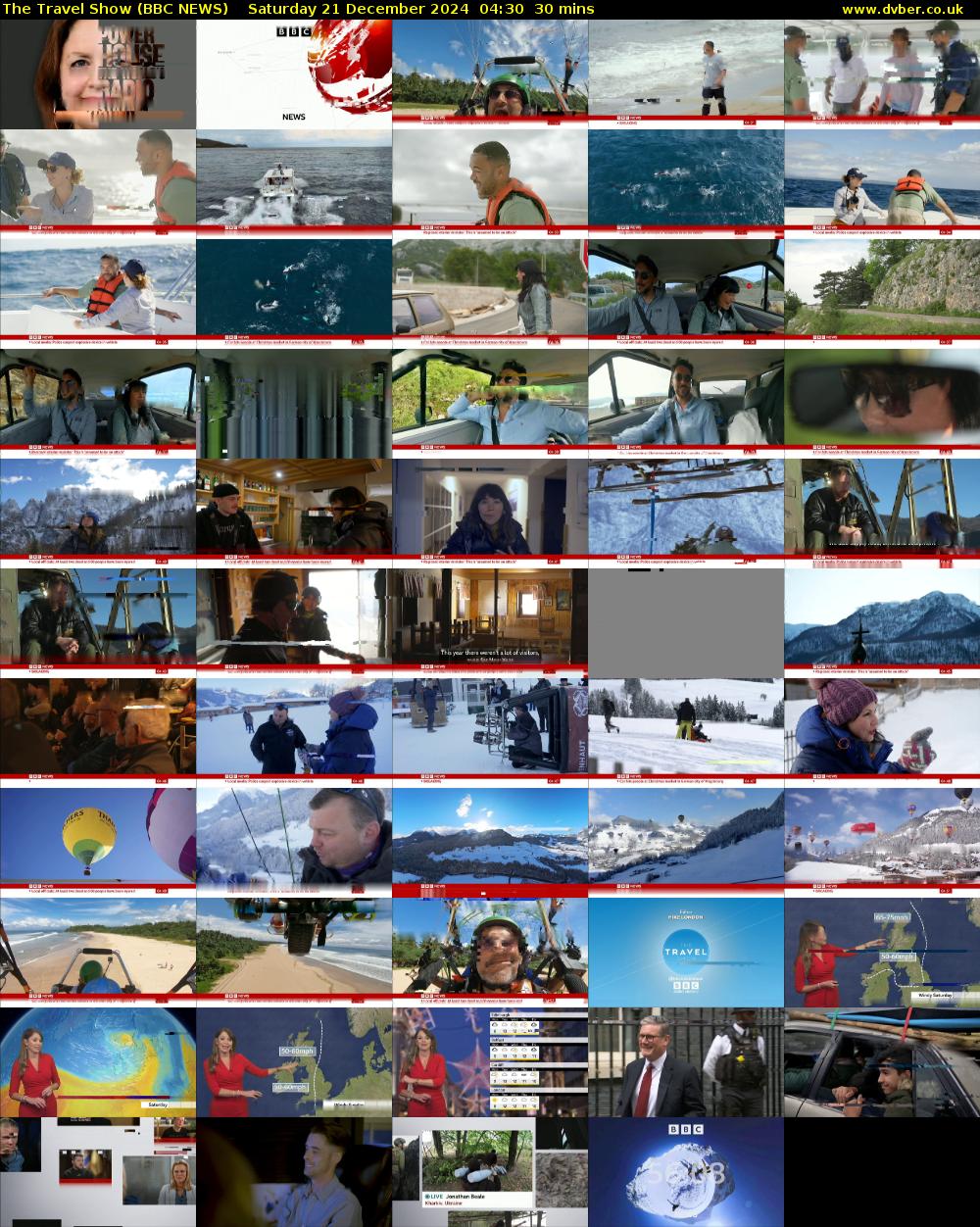 The Travel Show (BBC NEWS) Saturday 21 December 2024 04:30 - 05:00