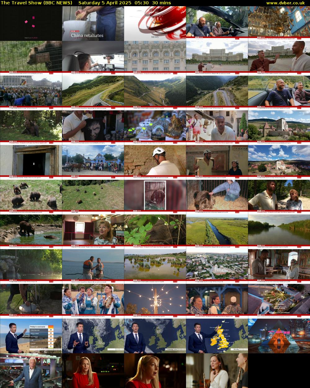 The Travel Show (BBC NEWS) Saturday 5 April 2025 05:30 - 06:00