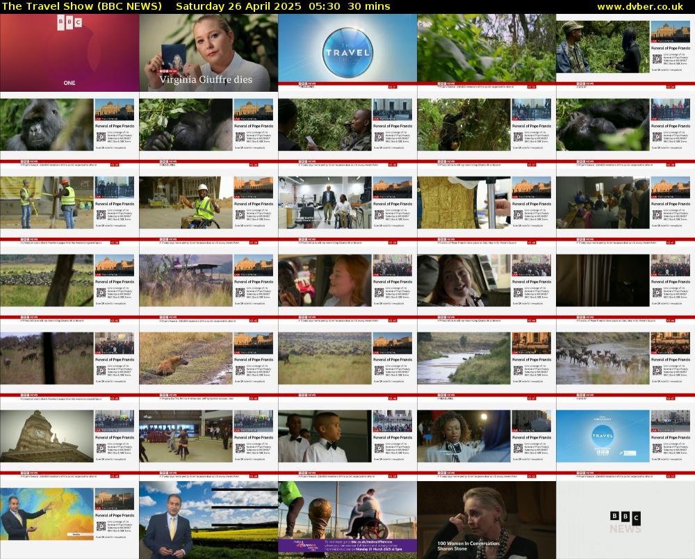 The Travel Show (BBC NEWS) Saturday 26 April 2025 05:30 - 06:00