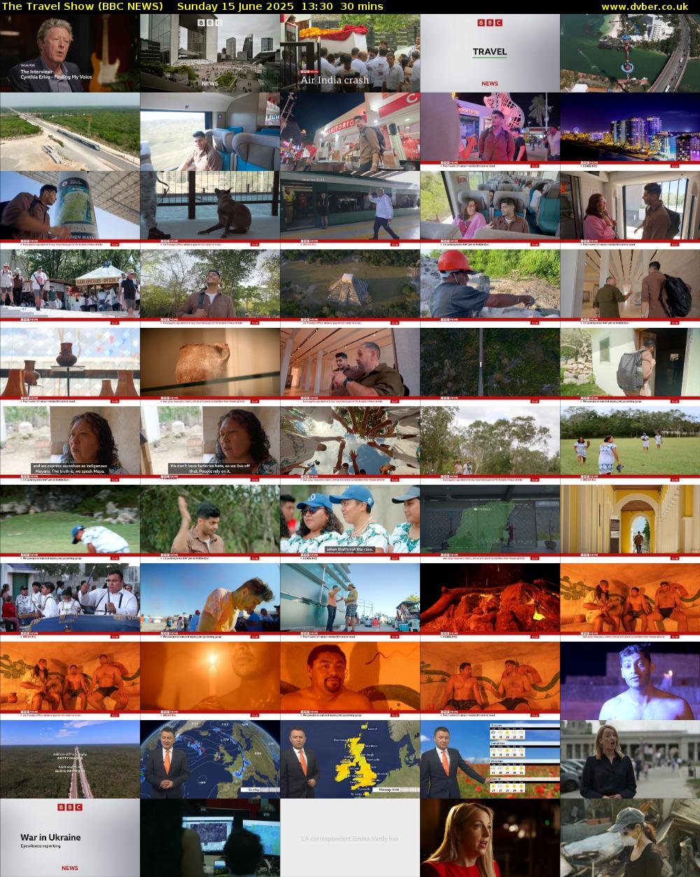 The Travel Show (BBC NEWS) Sunday 15 June 2025 13:30 - 14:00