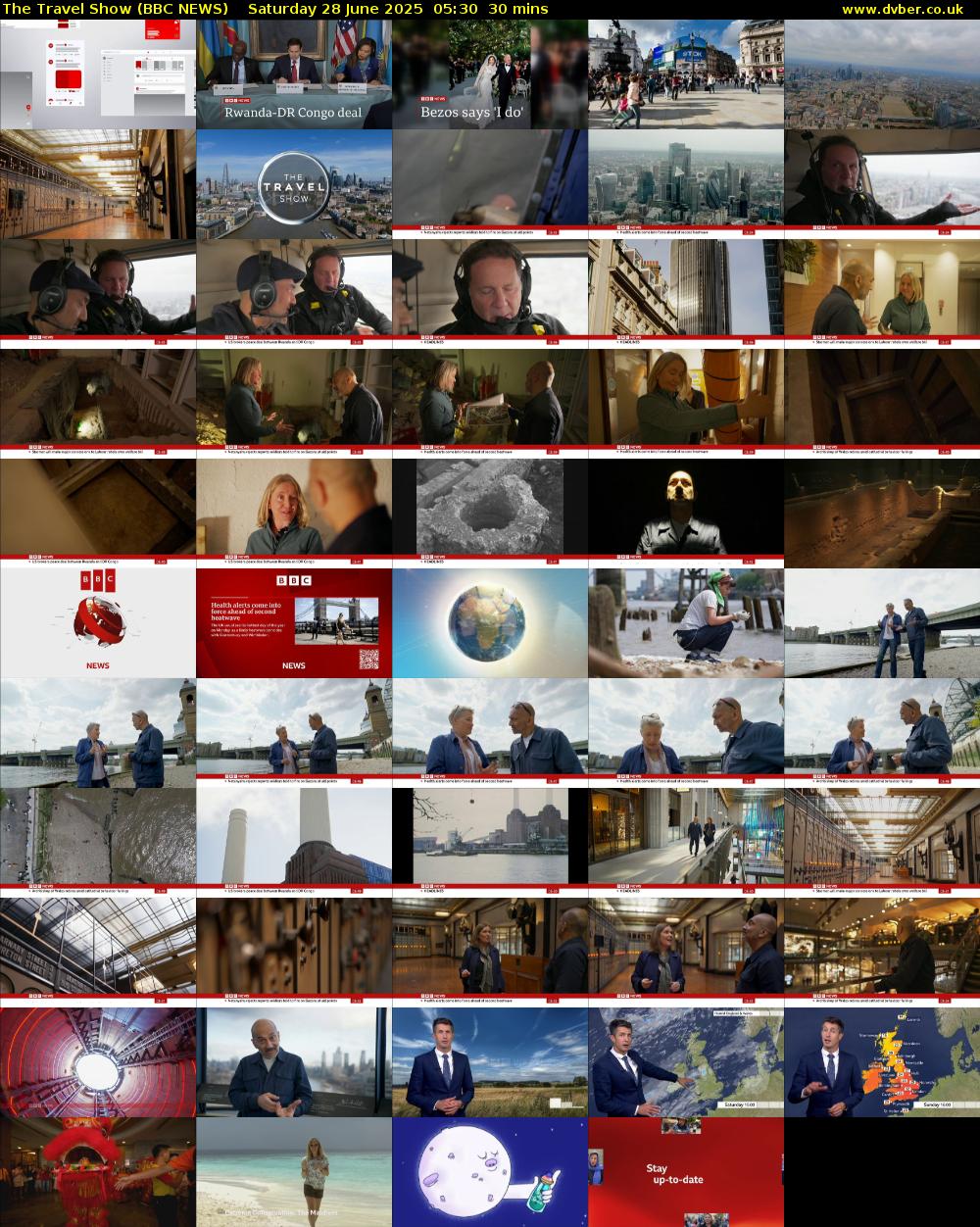 The Travel Show (BBC NEWS) Saturday 28 June 2025 05:30 - 06:00