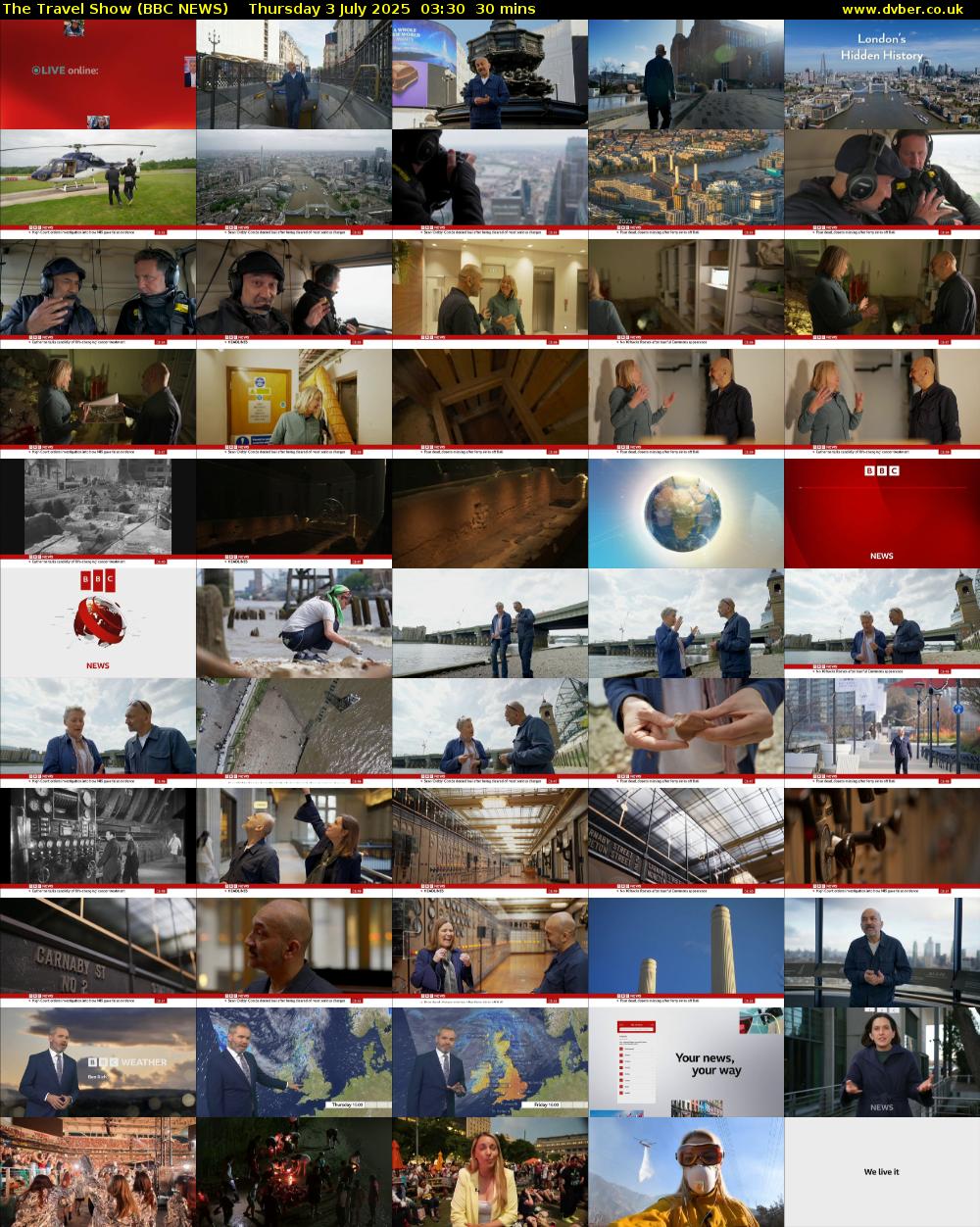 The Travel Show (BBC NEWS) Thursday 3 July 2025 03:30 - 04:00