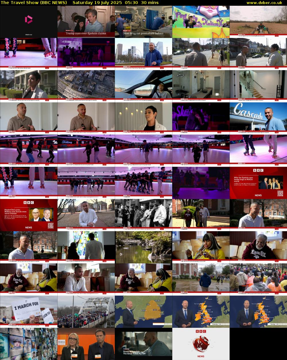 The Travel Show (BBC NEWS) Saturday 19 July 2025 05:30 - 06:00