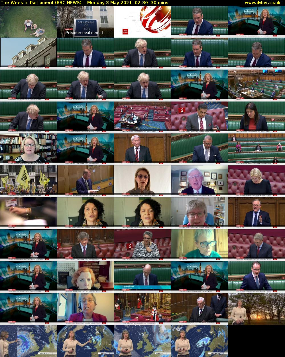 The Week in Parliament (BBC NEWS) Monday 3 May 2021 02:30 - 03:00