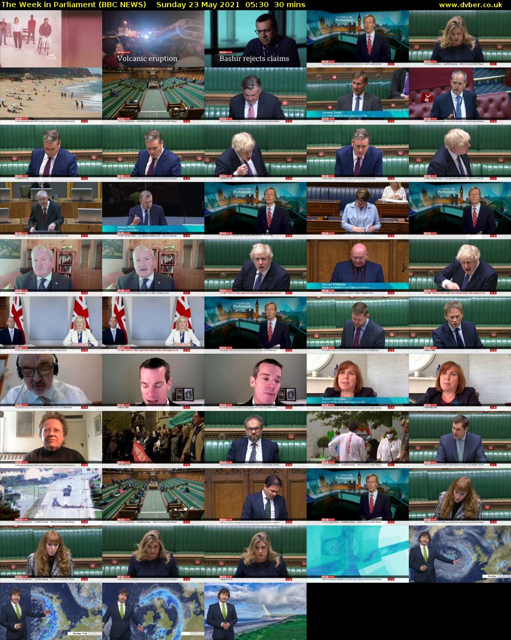 The Week in Parliament (BBC NEWS) Sunday 23 May 2021 05:30 - 06:00