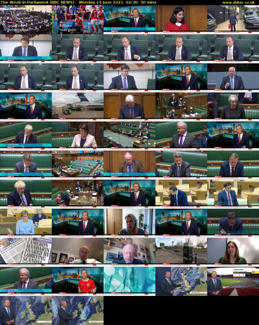 The Week in Parliament (BBC NEWS) Monday 14 June 2021 02:30 - 03:00