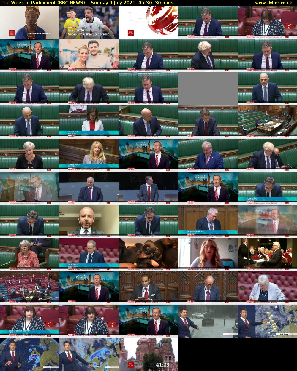 The Week in Parliament (BBC NEWS) Sunday 4 July 2021 05:30 - 06:00