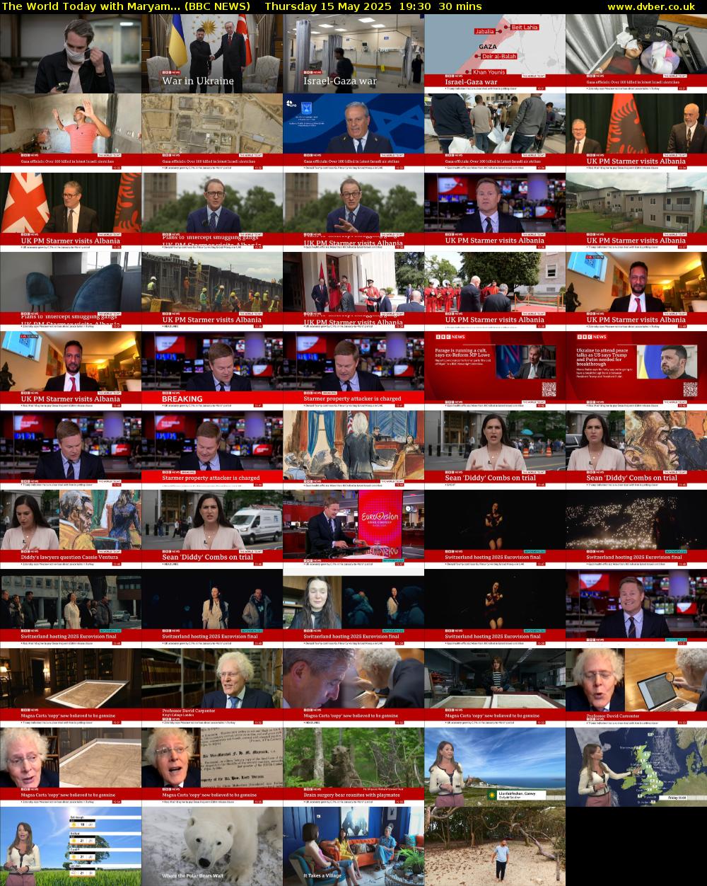 The World Today with Maryam... (BBC NEWS) Thursday 15 May 2025 19:30 - 20:00