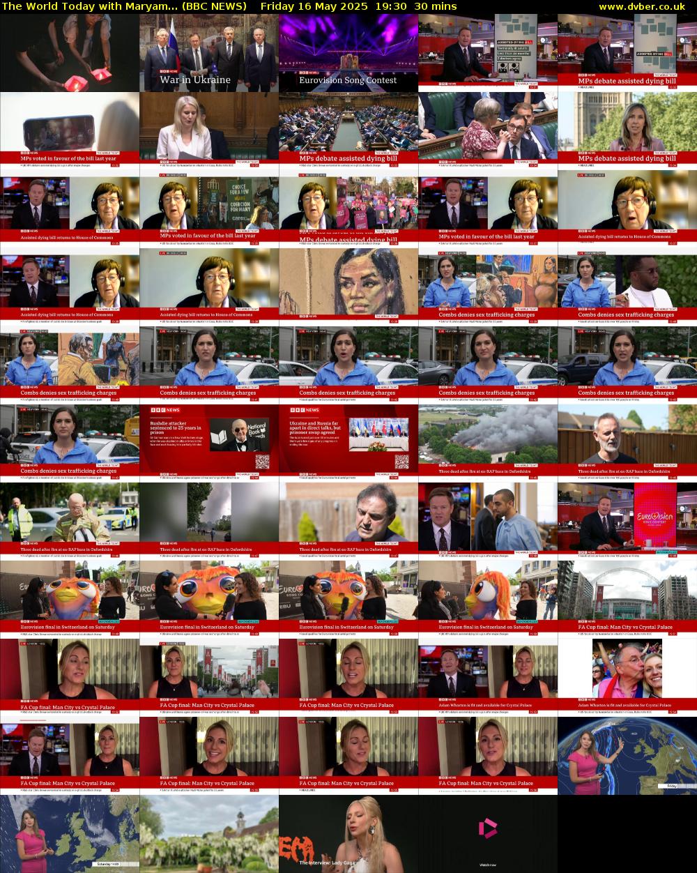 The World Today with Maryam... (BBC NEWS) Friday 16 May 2025 19:30 - 20:00