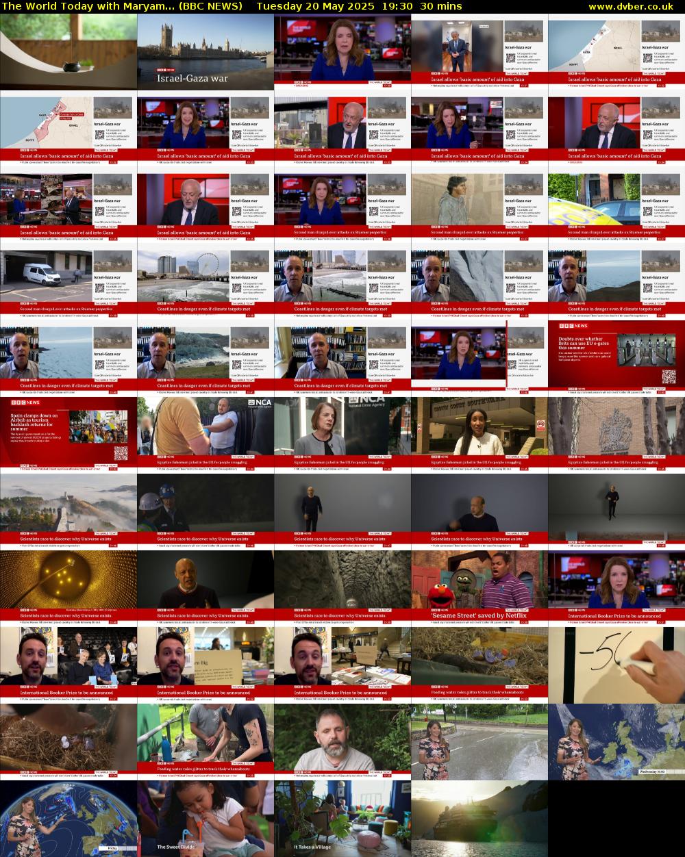 The World Today with Maryam... (BBC NEWS) Tuesday 20 May 2025 19:30 - 20:00