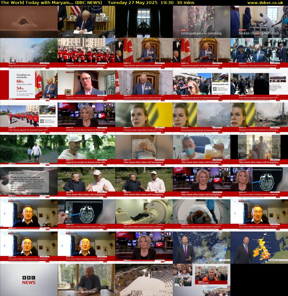 The World Today with Maryam... (BBC NEWS) Tuesday 27 May 2025 19:30 - 20:00
