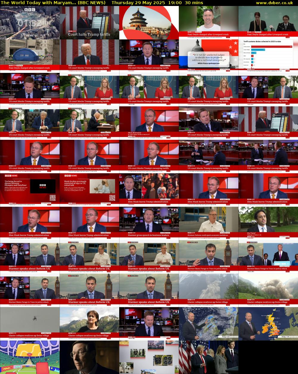 The World Today with Maryam... (BBC NEWS) Thursday 29 May 2025 19:00 - 19:30