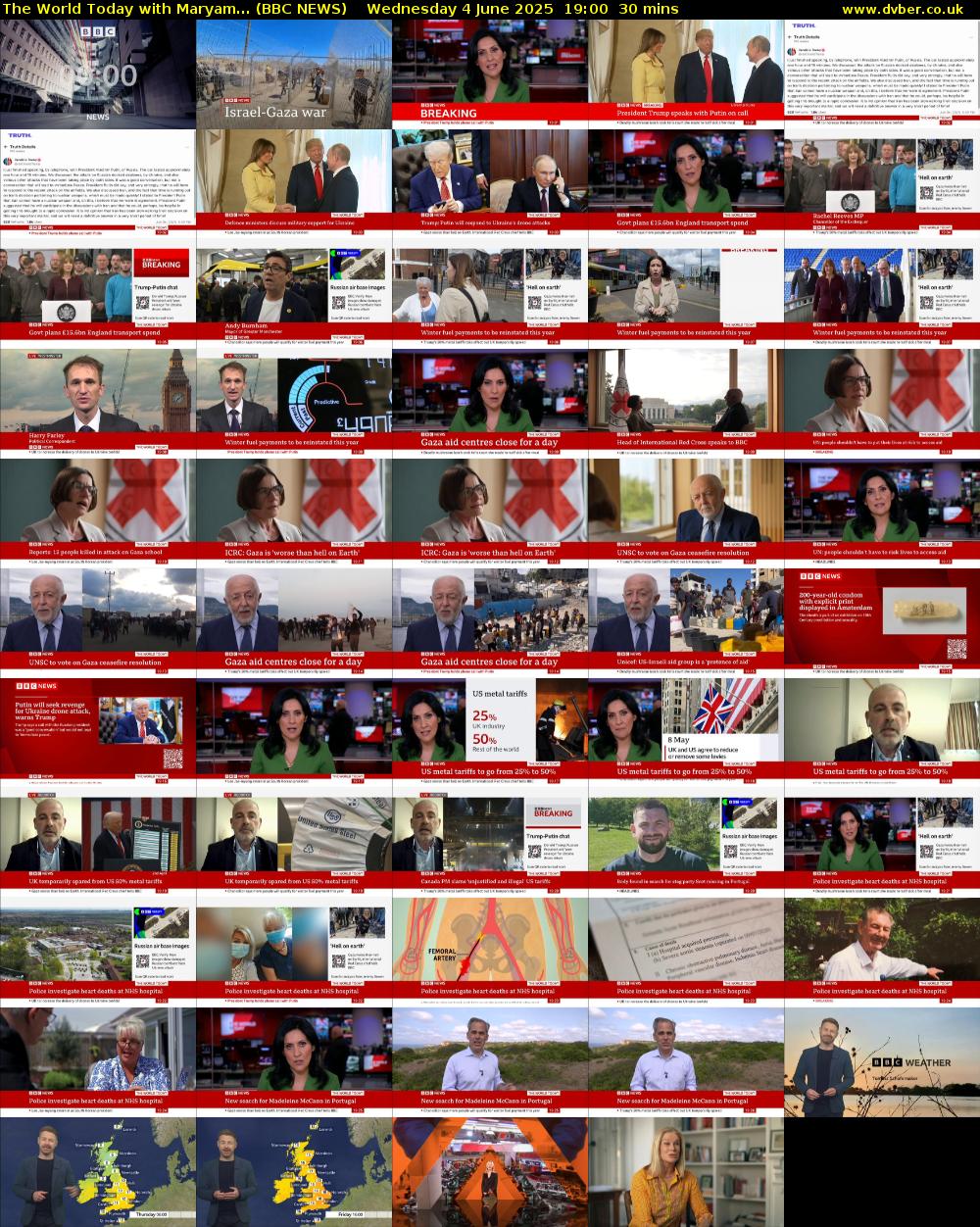 The World Today with Maryam... (BBC NEWS) Wednesday 4 June 2025 19:00 - 19:30