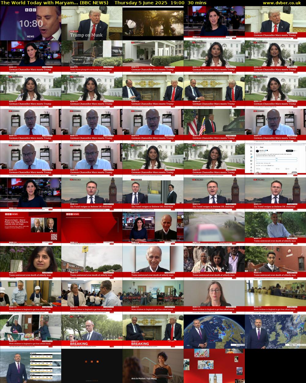 The World Today with Maryam... (BBC NEWS) Thursday 5 June 2025 19:00 - 19:30