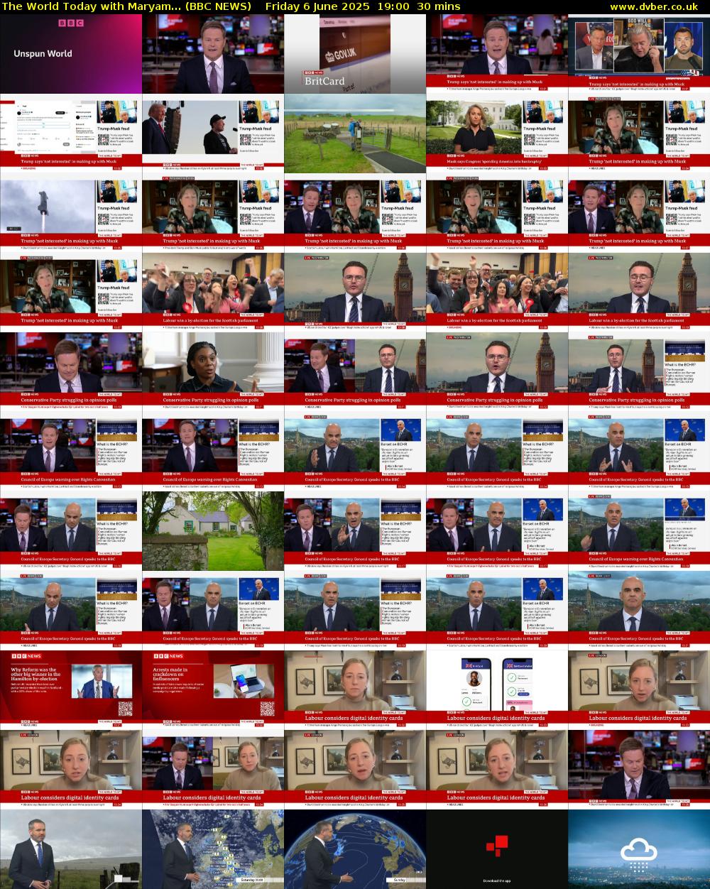 The World Today with Maryam... (BBC NEWS) Friday 6 June 2025 19:00 - 19:30