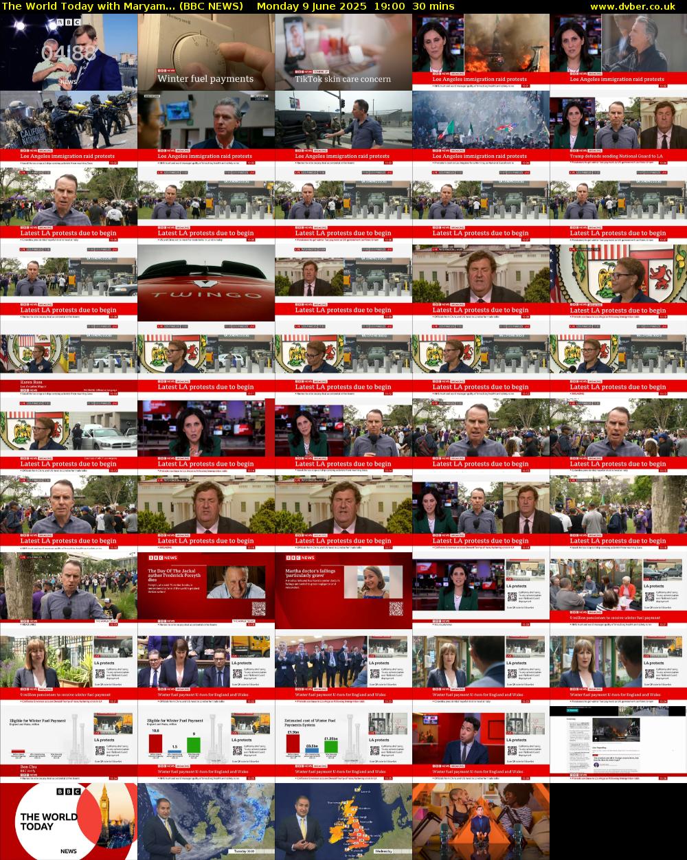 The World Today with Maryam... (BBC NEWS) Monday 9 June 2025 19:00 - 19:30