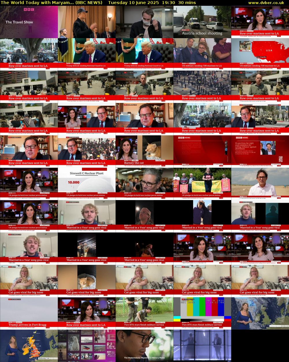 The World Today with Maryam... (BBC NEWS) Tuesday 10 June 2025 19:30 - 20:00