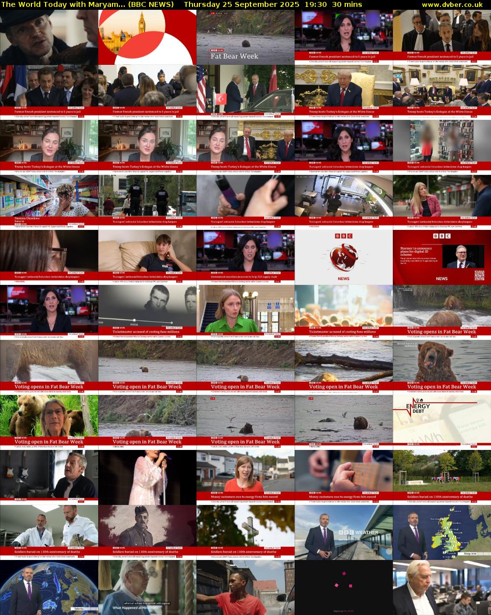 The World Today with Maryam... (BBC NEWS) Thursday 25 September 2025 19:30 - 20:00