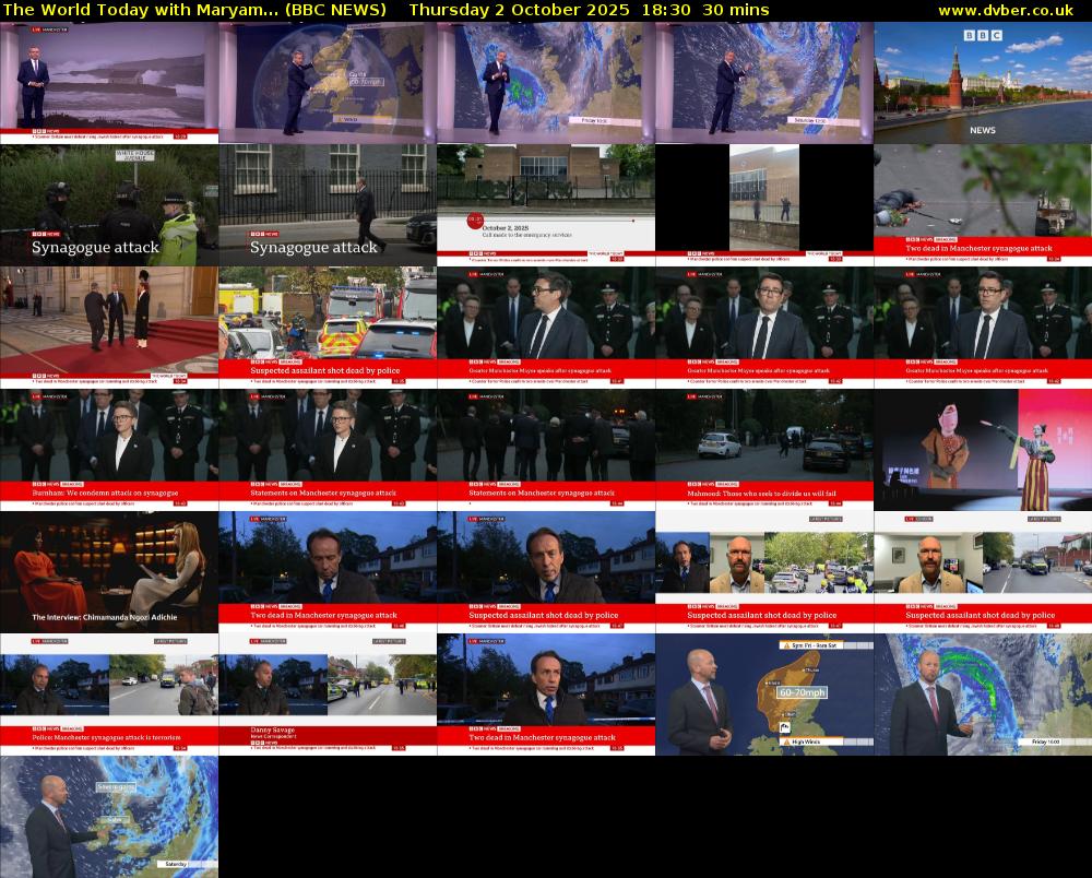 The World Today with Maryam... (BBC NEWS) Thursday 2 October 2025 18:30 - 19:00