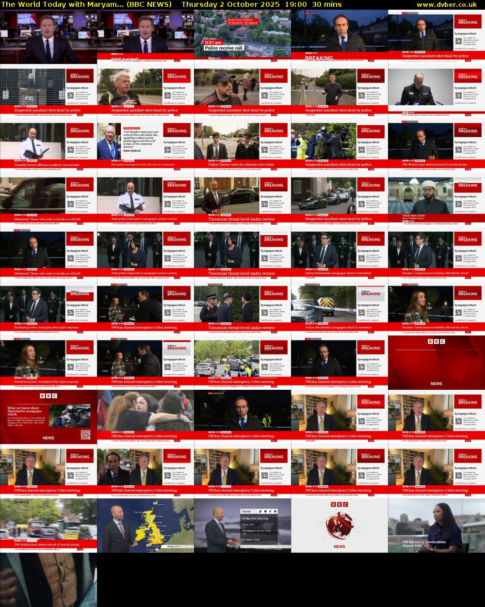 The World Today with Maryam... (BBC NEWS) Thursday 2 October 2025 19:00 - 19:30