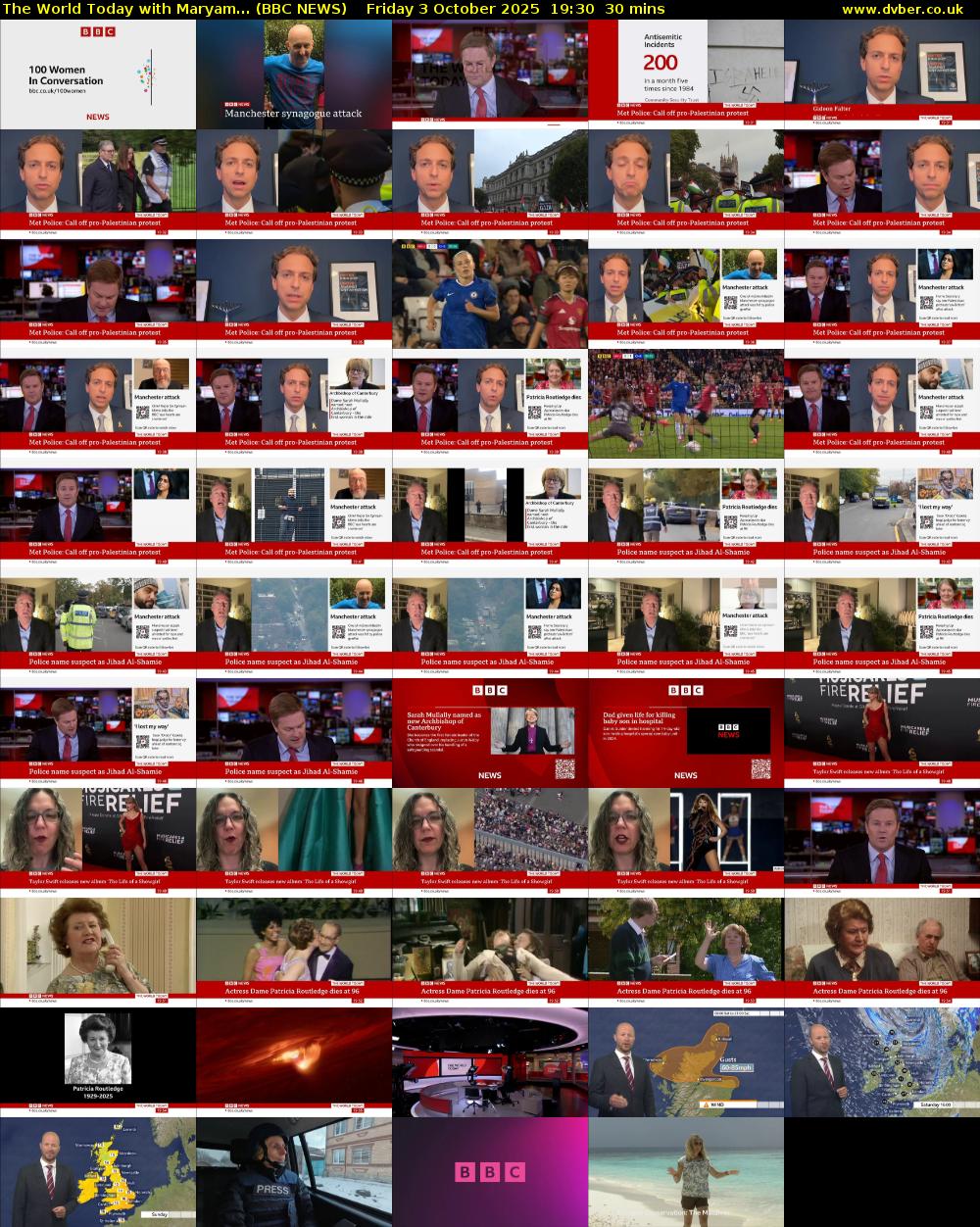 The World Today with Maryam... (BBC NEWS) Friday 3 October 2025 19:30 - 20:00