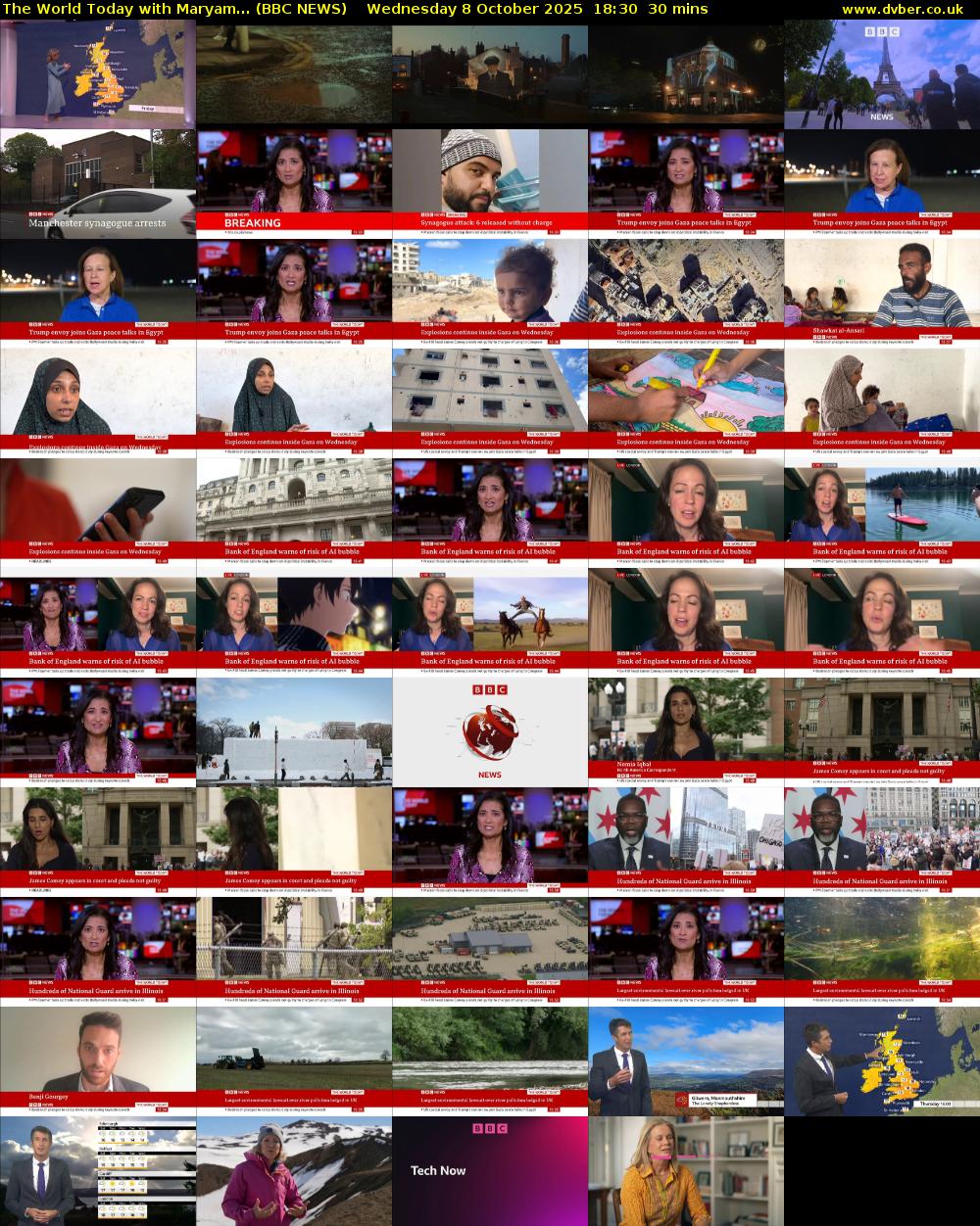 The World Today with Maryam... (BBC NEWS) Wednesday 8 October 2025 18:30 - 19:00