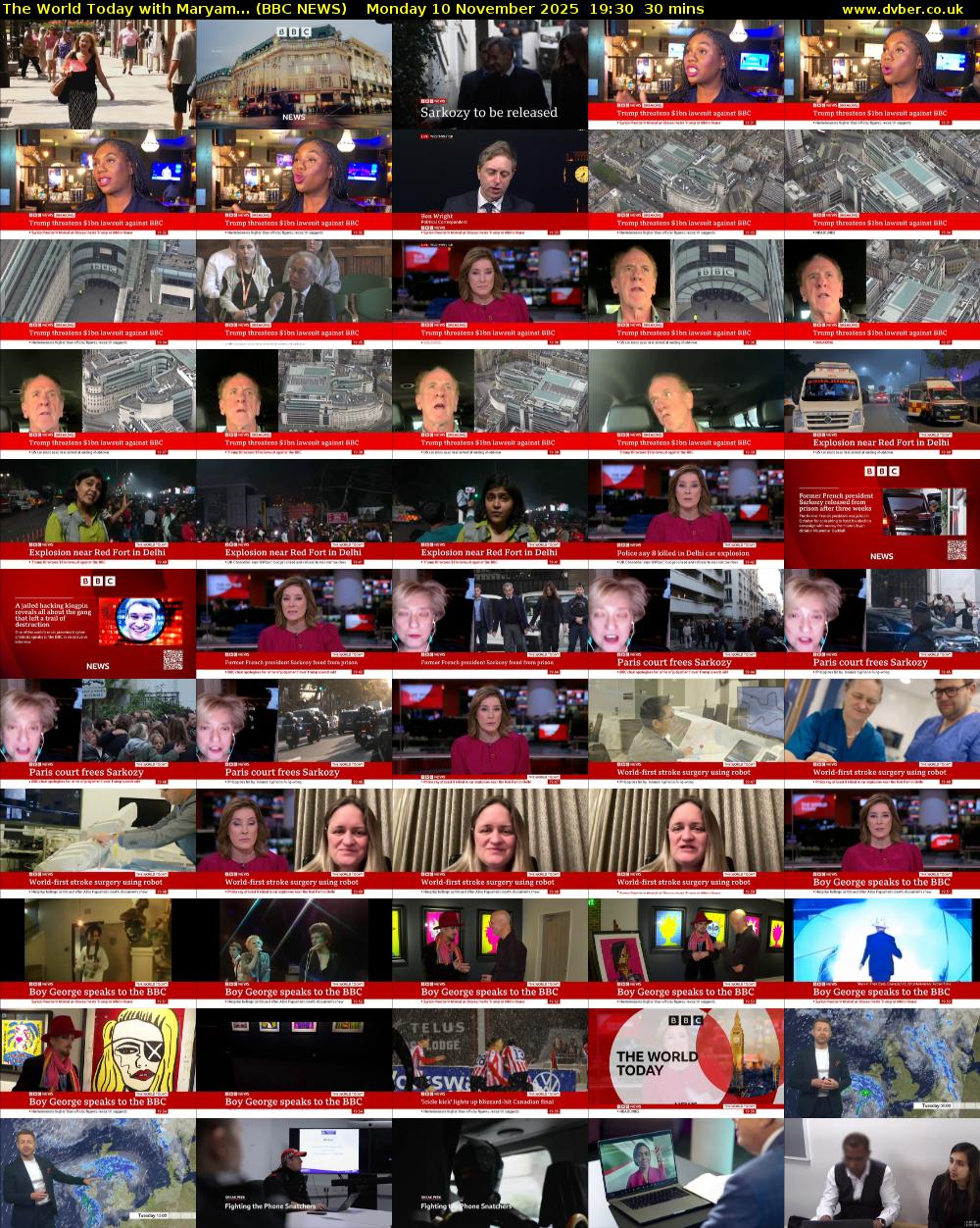 The World Today with Maryam... (BBC NEWS) Monday 10 November 2025 19:30 - 20:00