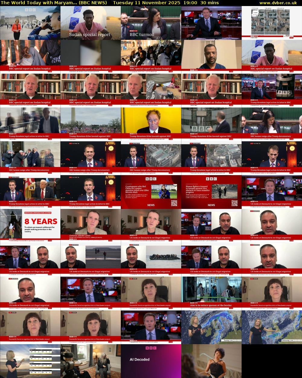 The World Today with Maryam... (BBC NEWS) Tuesday 11 November 2025 19:00 - 19:30