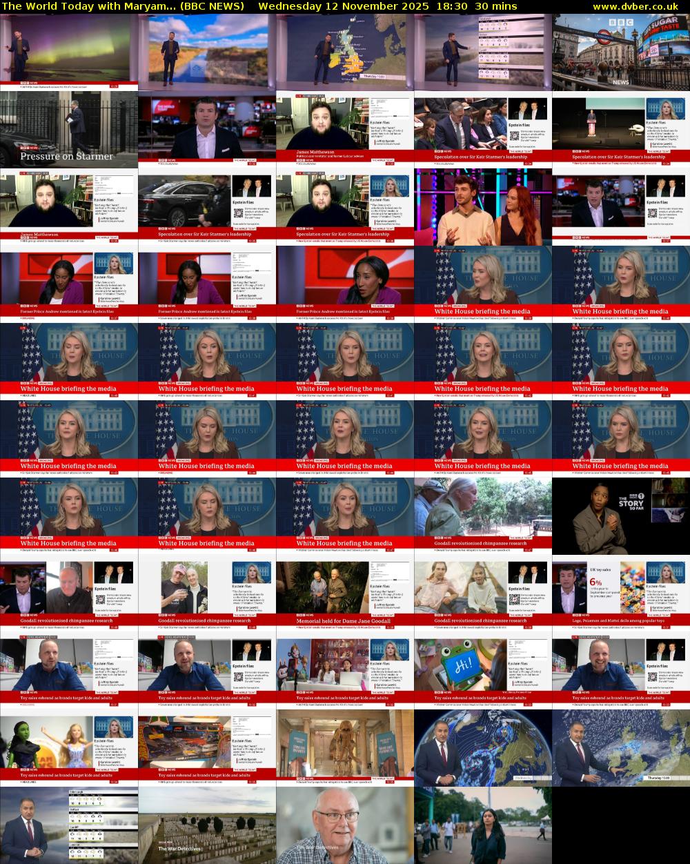 The World Today with Maryam... (BBC NEWS) Wednesday 12 November 2025 18:30 - 19:00