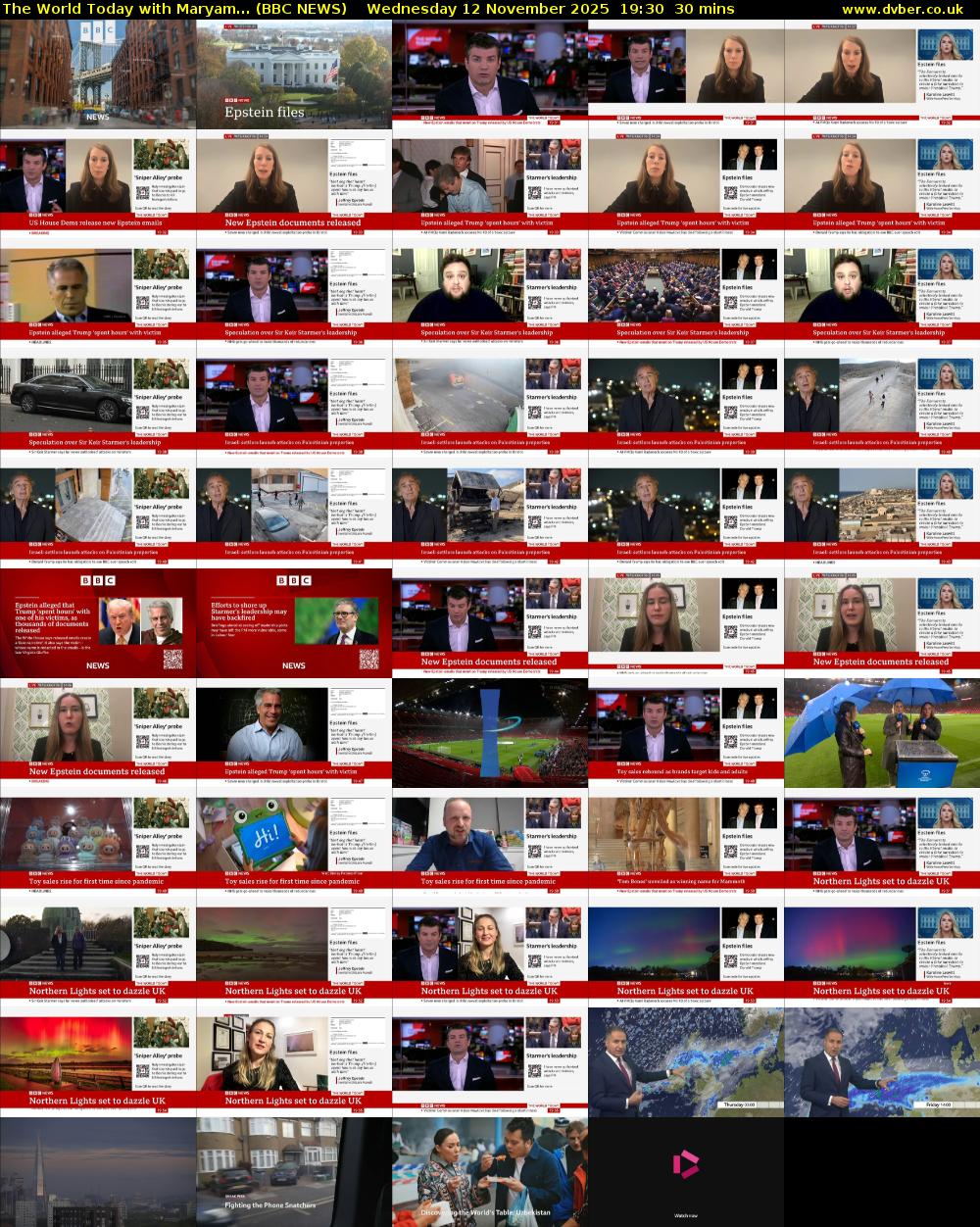 The World Today with Maryam... (BBC NEWS) Wednesday 12 November 2025 19:30 - 20:00