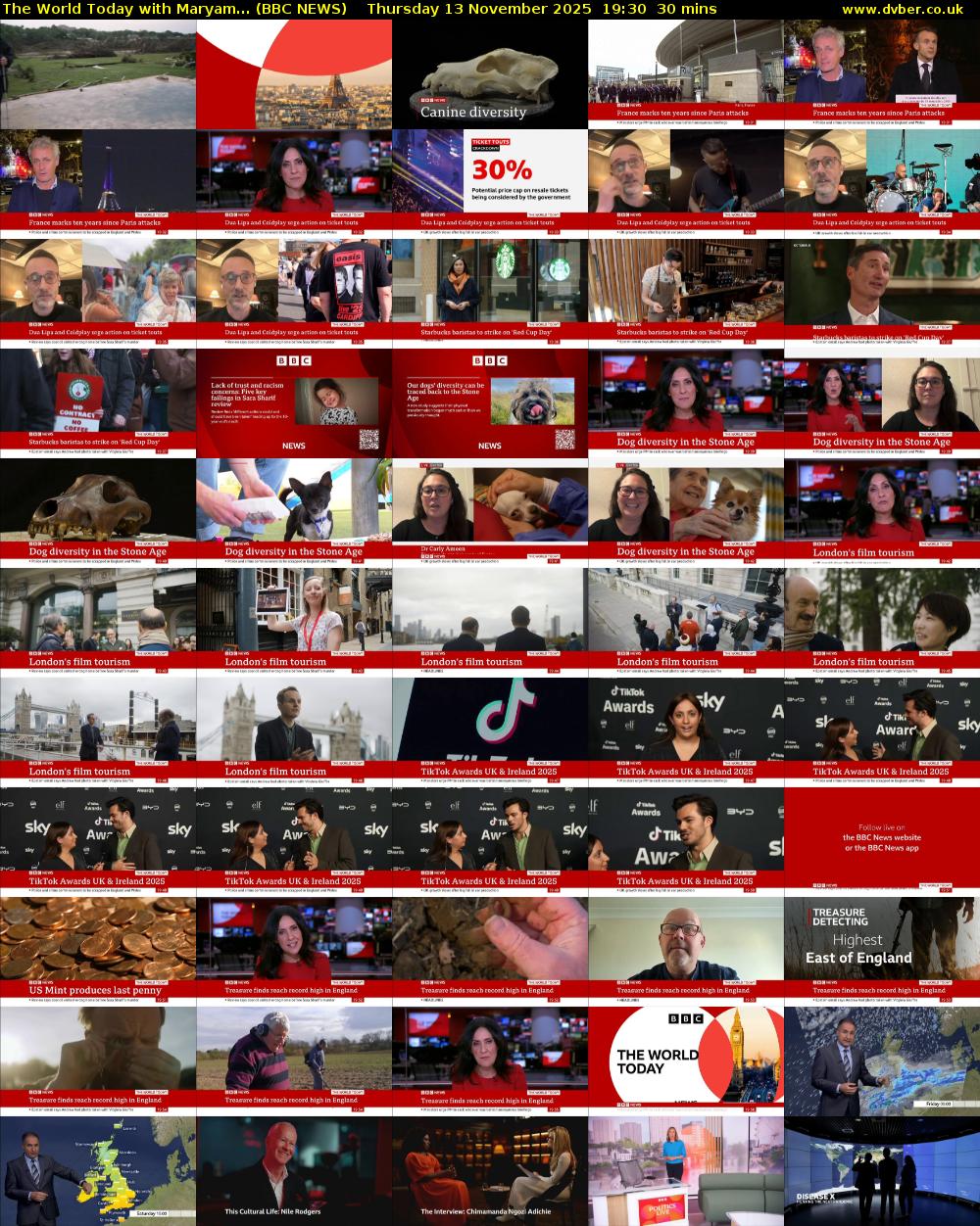 The World Today with Maryam... (BBC NEWS) Thursday 13 November 2025 19:30 - 20:00