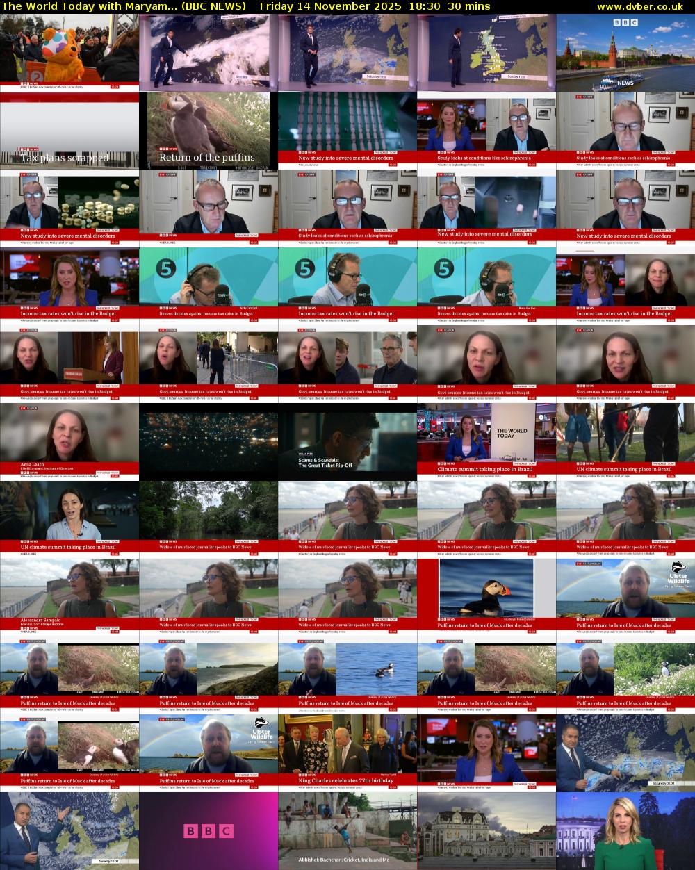 The World Today with Maryam... (BBC NEWS) Friday 14 November 2025 18:30 - 19:00