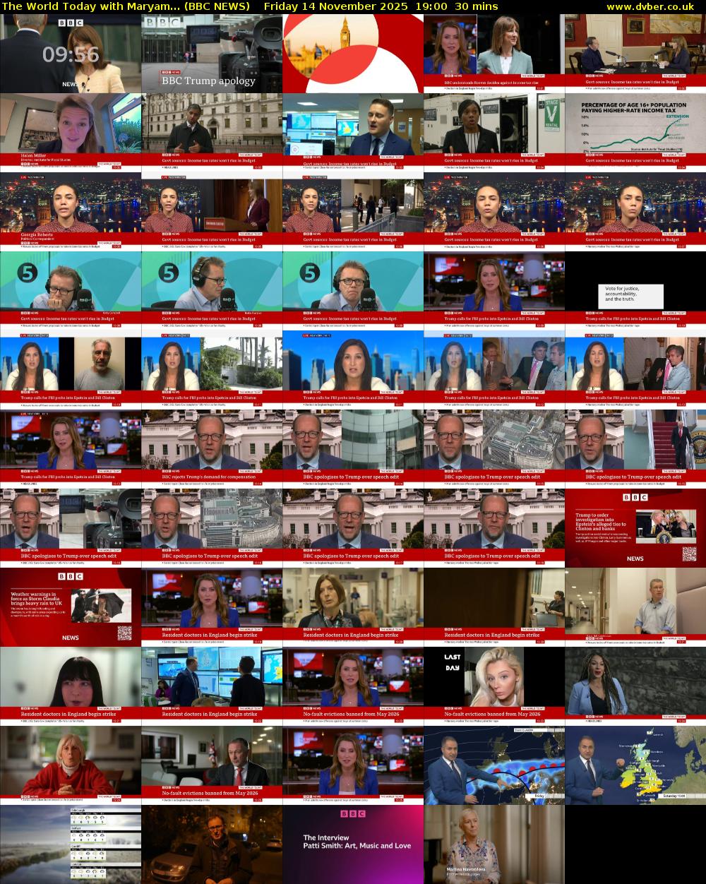 The World Today with Maryam... (BBC NEWS) Friday 14 November 2025 19:00 - 19:30