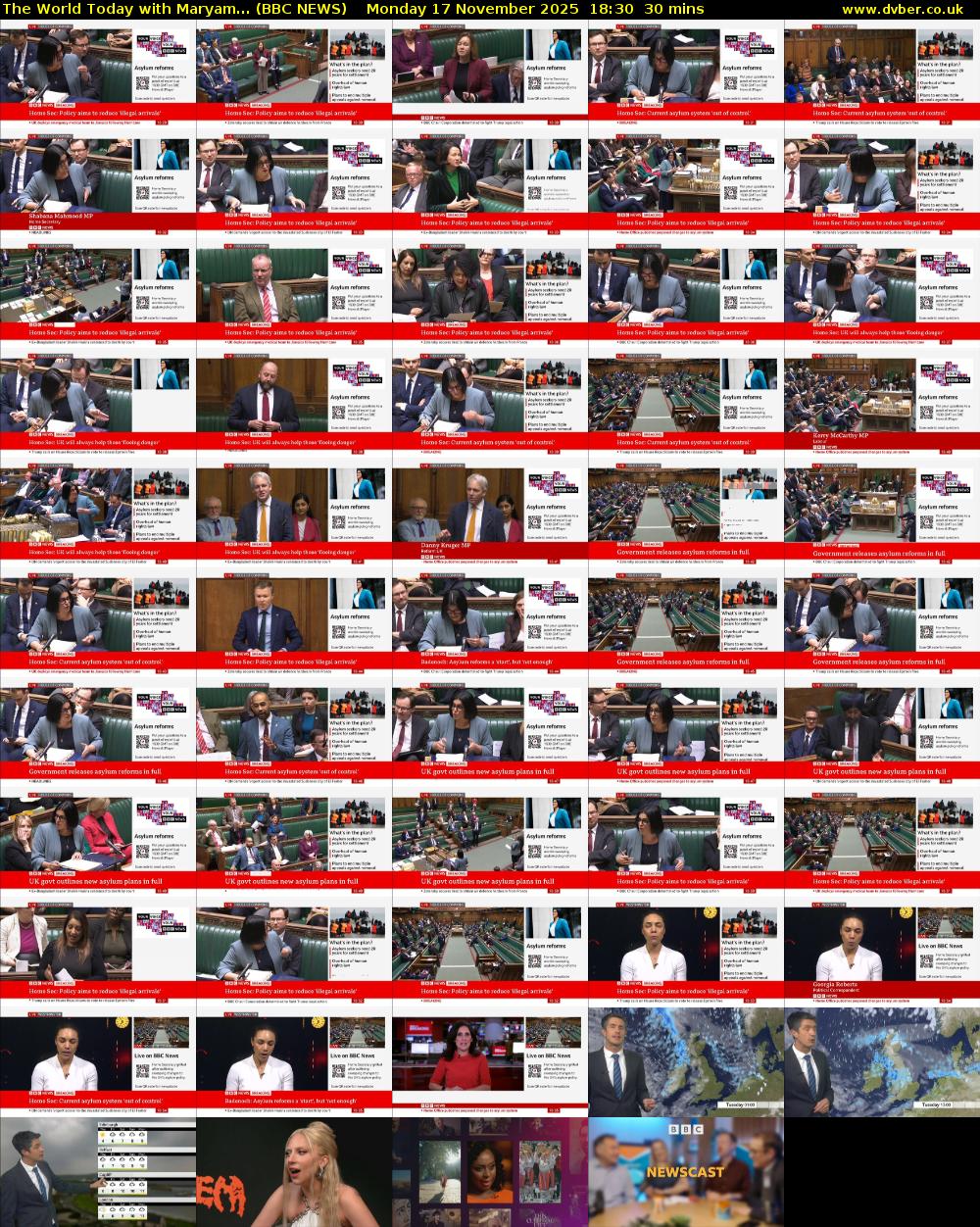 The World Today with Maryam... (BBC NEWS) Monday 17 November 2025 18:30 - 19:00